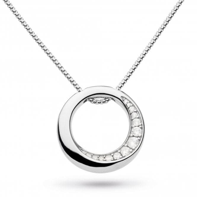 Bevel Cirque Cubic Zirconia Reversible 18" Necklace 9152CZ