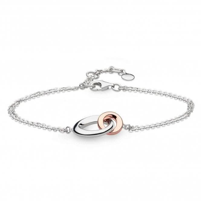 Bevel Cirque Link Blush Twin Chain Bracelet 71886RRPKit Heath71886RRP