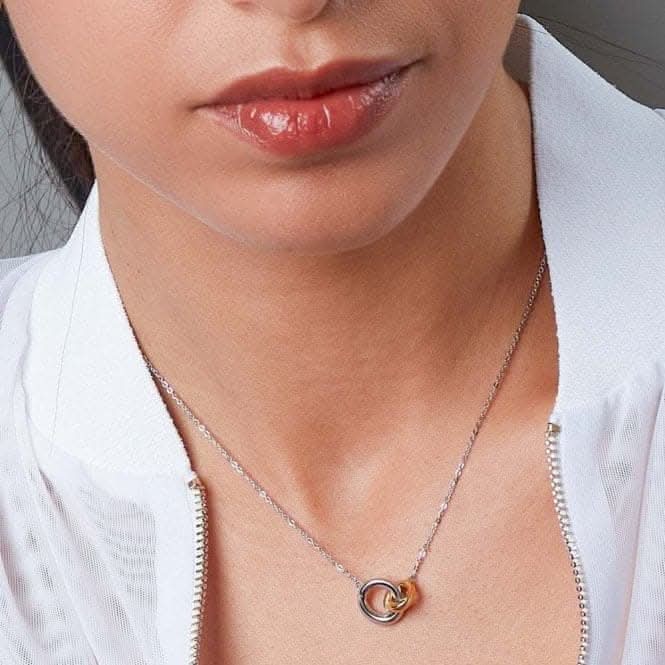 Bevel Cirque Link Golden Necklet 91885GRPKit Heath91885GRP