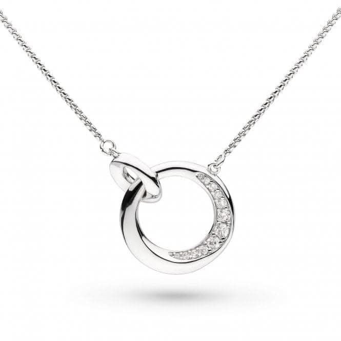 Bevel Cirque Link Pavé Necklace 9153CZ