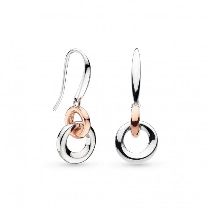 Bevel Cirque Link RP/RG Drop Earrings 6188RG