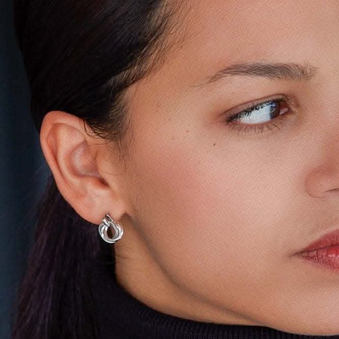 Bevel Trilogy Drop Earrings 6168RP