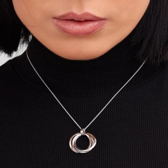 Bevel Trilogy Grande Link Slider Necklace 9170RP