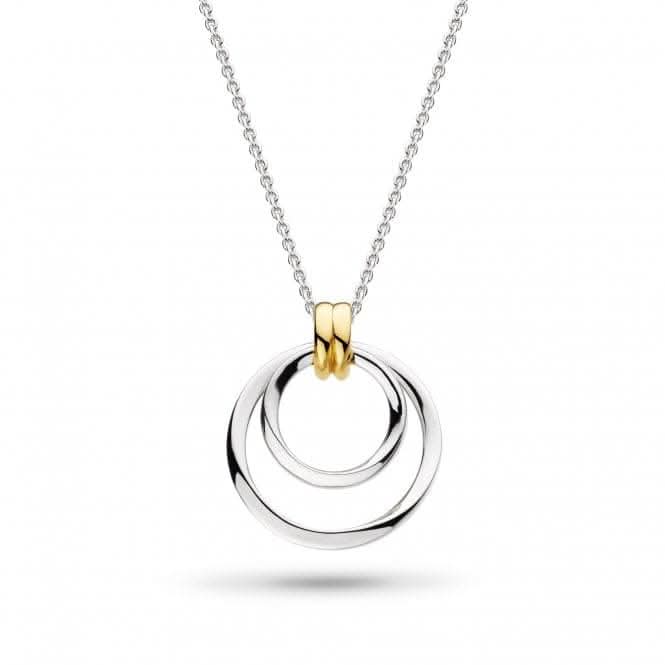 Bevel Unity Golden Duo Necklace 91172GRP