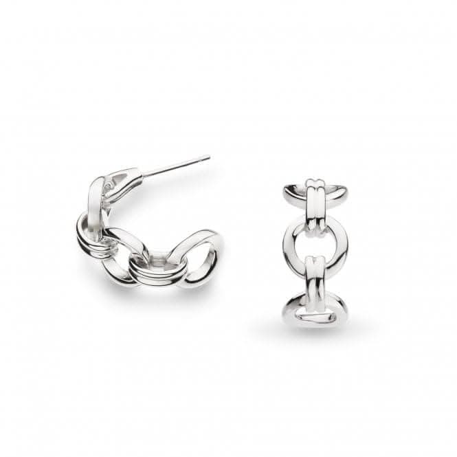 Bevel Unity Hoop Stud Earrings 61174RP