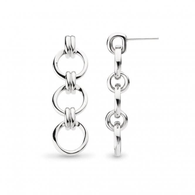 Bevel Unity Trio Stud Drop Earrings 61173RP