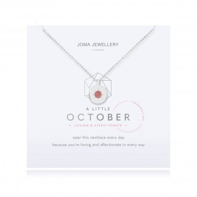 Birthstone a little October Tourmaline Necklace 4663