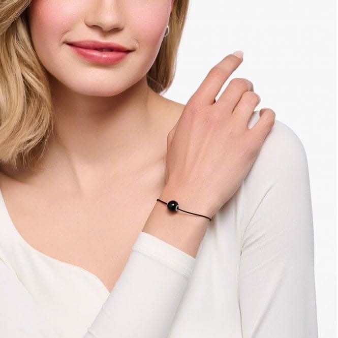 Black Nylon Obsidian Bracelet A2102 - 172 - 11Thomas Sabo Karma BeadsA2102 - 172 - 11