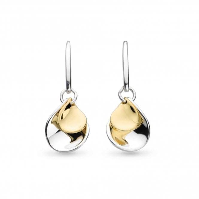 Blossom Enchanted Petal Golden Drop Earrings 60356GRP