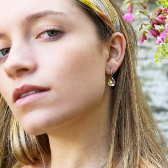 Blossom Enchanted Petal Golden Drop Earrings 60356GRP