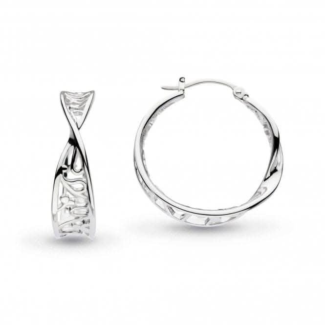 Blossom Flourish Twist Hoop Earrings 60010RP