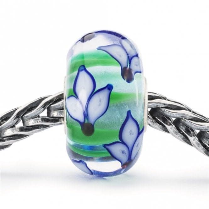 Blue Iris Bloom Bead TGLBE-20384