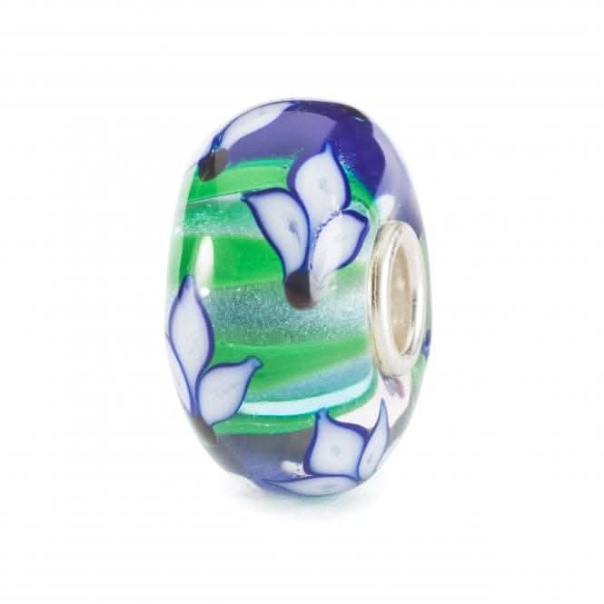 Blue Iris Bloom Bead TGLBE-20384
