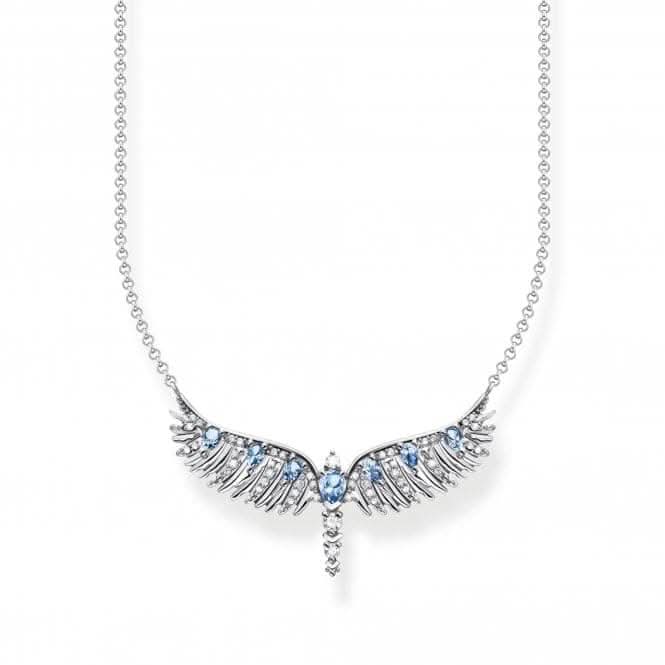 Blue Stones Phoenix Wing Necklace KE2169 - 644 - 1 - L45VThomas Sabo Sterling SilverKE2169 - 644 - 1