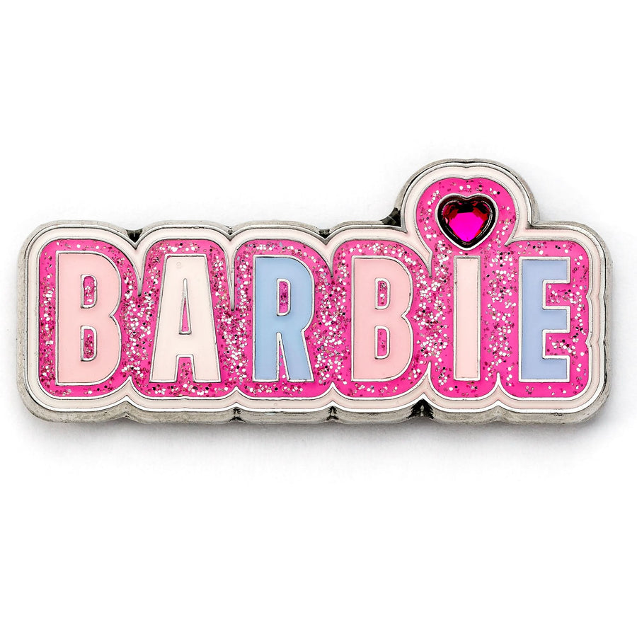 Barbie Sparkly Logo Pin Badge BMPB0004