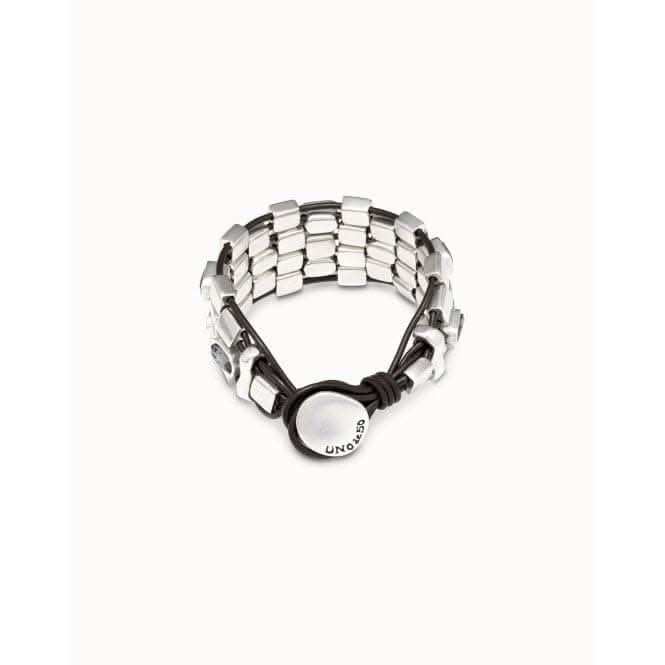 Boa Grey Metal Faceted Crystal BraceletUNOde50PUL2157NGRMTL0U