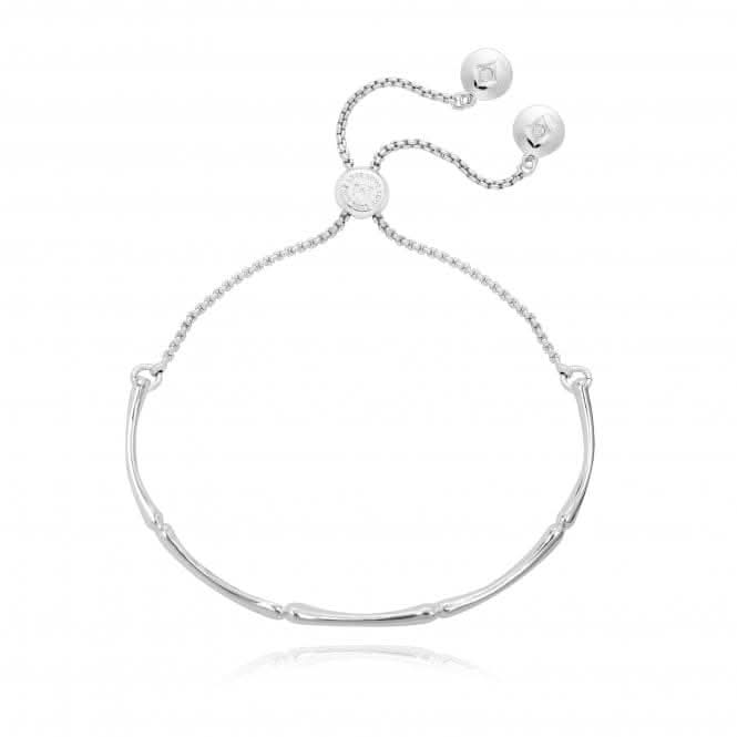 Bracelet Bar Bamboo Silver Bangle 4781