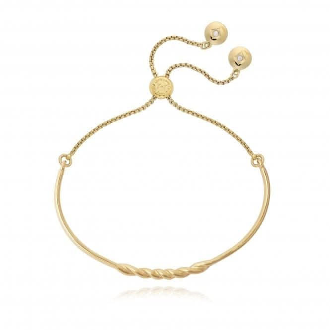 Bracelet Bar Twist Gold Bangle 4782