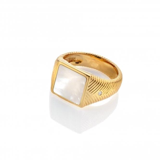 Calm Pearl Signet Ring DR249