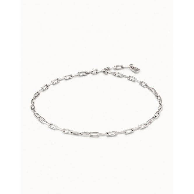 Chain 9 Silver Metal NecklaceUNOde50COL1608MTL0000U