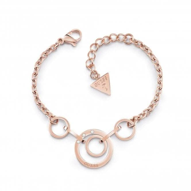 Chain Circles Rose Gold Bracelet UBB29029-L