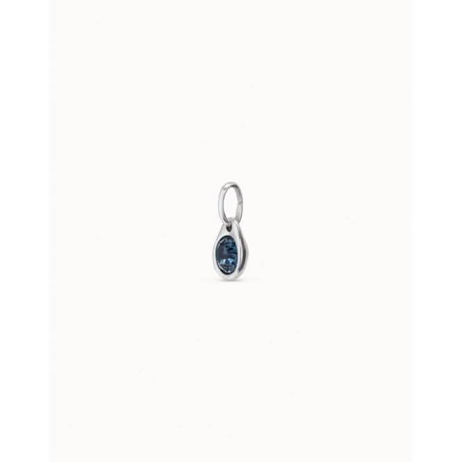 Charm Azul Blue Faceted Crystal Charm CHA0210AZUMTL0U