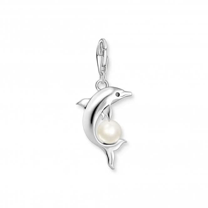 Charm Club Dolphin With Pearl Charm 1889-664-7