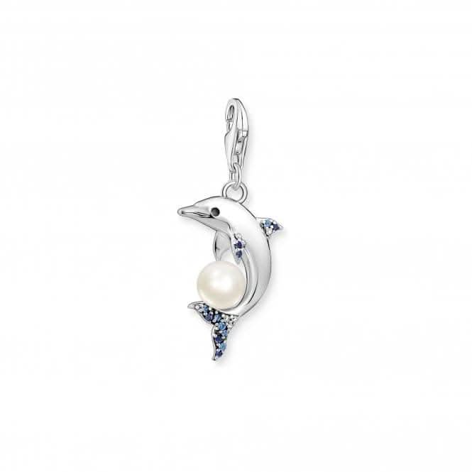 Charm Club Dolphin With Pearl Charm 1889-664-7