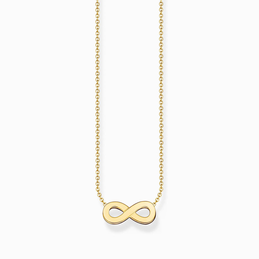 Charm Club Essentials Sterling Silver Gold Plated Infinity Necklace KE2221-413-39-L45V