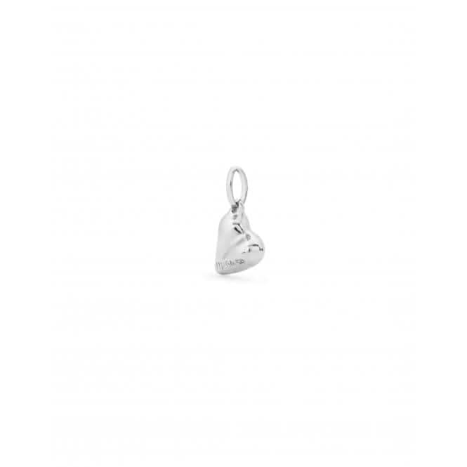 Charm Heart Silver Plated Heart Shape Charm CHA0244MTL0000U