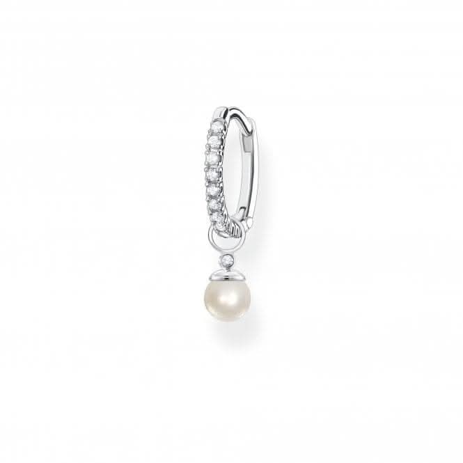 Charming Sterling Silver Pearl Single Hoop Earring CR702 - 167 - 14Thomas Sabo Charm Club CharmingCR702 - 167 - 14