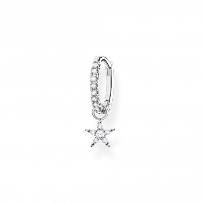 Charming Sterling Silver Star Single Hoop Earring CR707 - 051 - 14Thomas Sabo Charm Club CharmingCR707 - 051 - 14