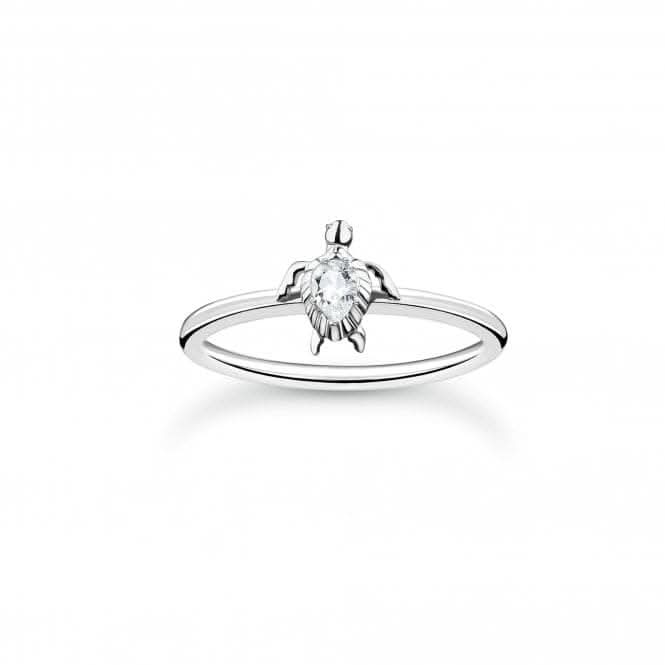 Charming Sterling Silver Turtle Ring TR2401-051-14