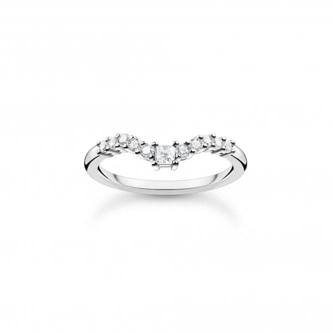 Charming Sterling Silver White Stones Ring TR2398 - 051 - 14Thomas Sabo Charm Club CharmingTR2398 - 051 - 14 - 48