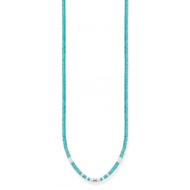 Charming Turquoise Stones Necklace KE2160 - 058 - 7 - L38VThomas Sabo Charm Club CharmingKE2160 - 058 - 7