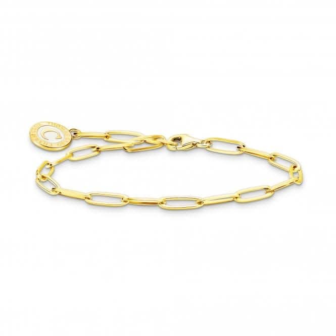 Charmista Gold Plated Cold Enamel Bracelet X0286-427-39