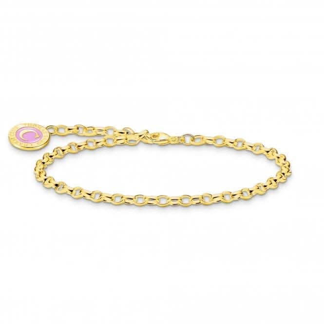 Charmista Gold Plated Cold Enamel Bracelet X2088-427-39