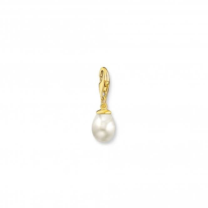 Charmista Gold Plated Freshwater Pearl Charm Pendant 1996-430-14