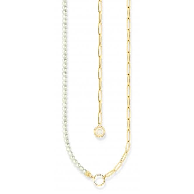 Charmista Gold Plated Freshwater Pearl Necklace KE2189-430-14
