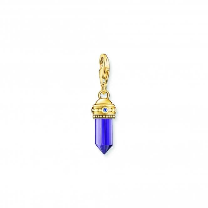 Charmista Gold Plated Violet Hexagon Charm 2048-973-13