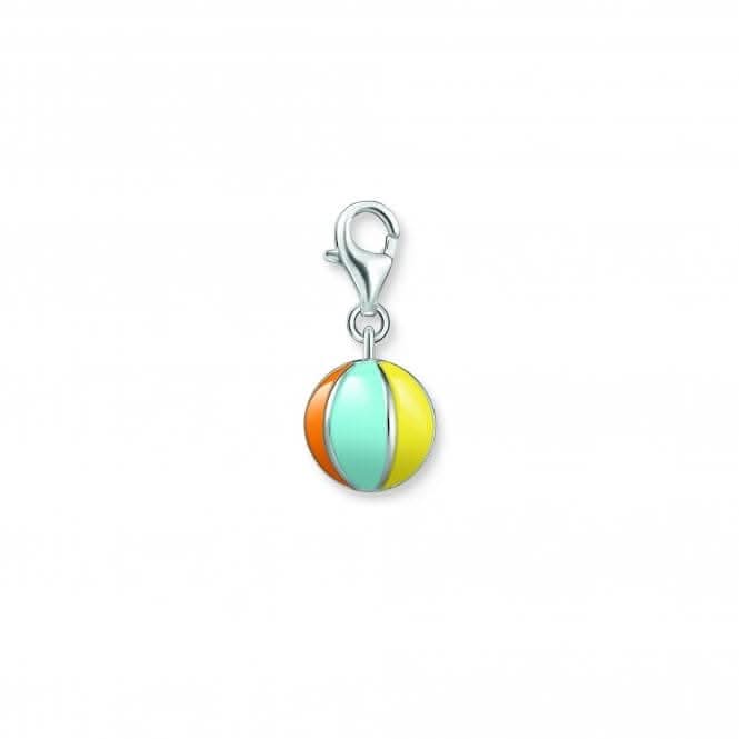 Charmista Multicoloured Cold Enamel Beach Ball Charm Pendant 2004-041-7