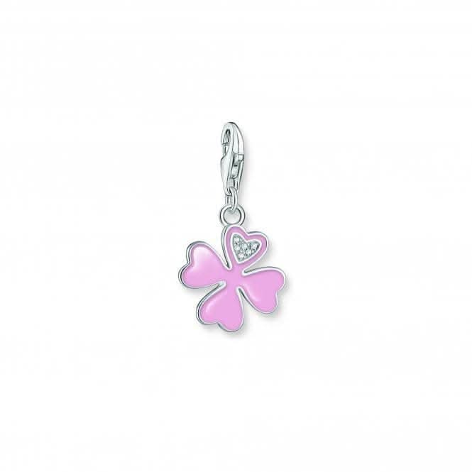 Charmista Pink Cold Enamel Clover Charm Pendant 2022-041-9