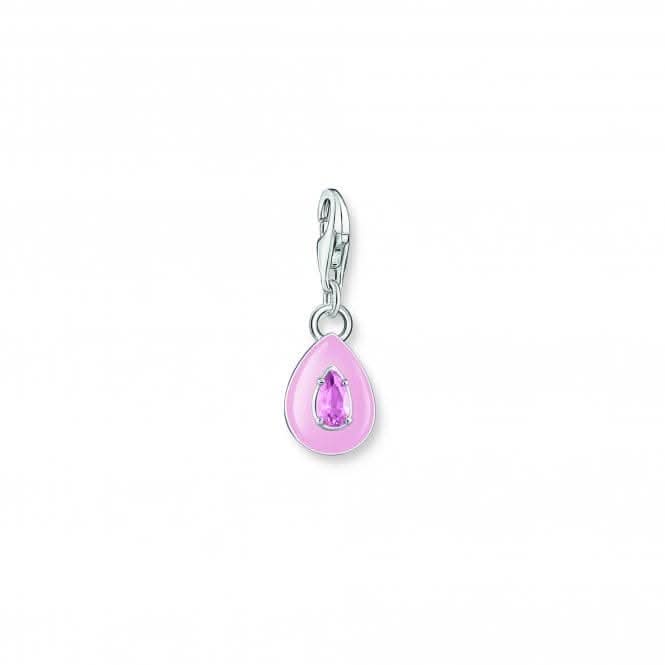 Charmista Pink Cold Enamel Drop Charm Pendant 2028-041-9