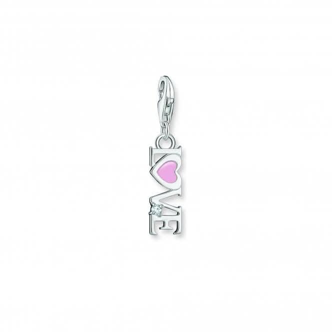 Charmista Pink Cold Enamel Love Charm Pendant 2011-041-9