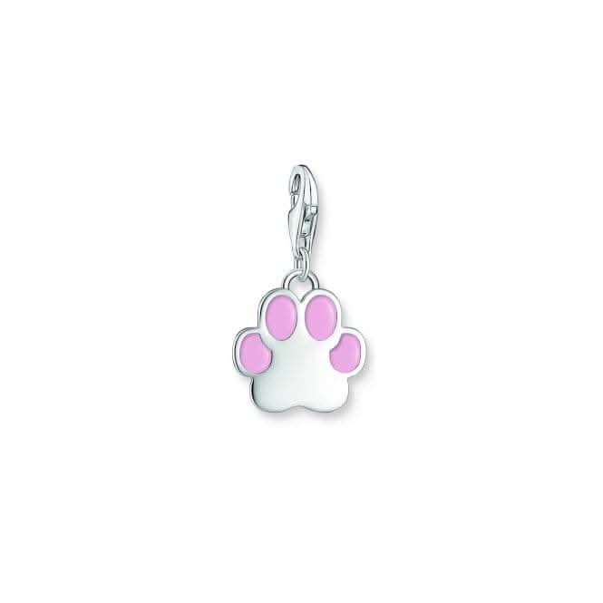 Charmista Pink Cold Enamel Paw Charm Pendant 2015-007-9