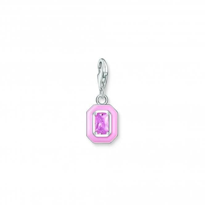 Charmista Pink Cold Enamel Stone Charm Pendant 2030-041-9