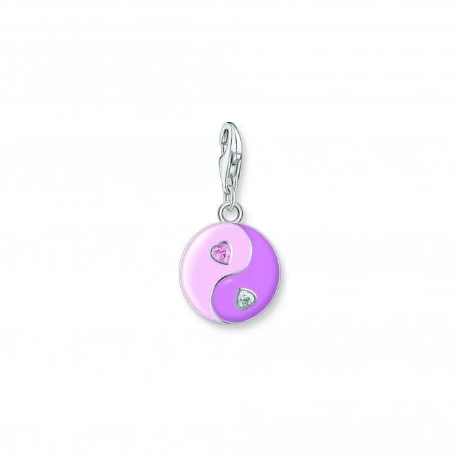 Charmista Pink Cold Enamel Yin & Yang Charm Pendant 2000-041-7