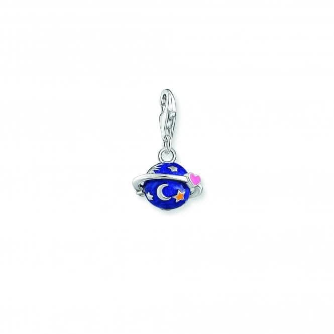 Charmista Sterling Silver Multicoloured Enamel Saturn Charm 2041-041-7