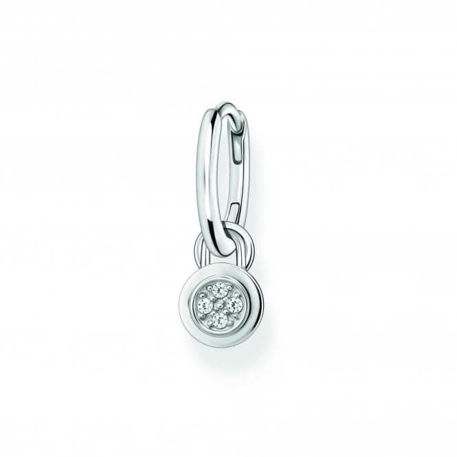 Charmista Sterling Silver Zirconia Single Earring CR720-051-21