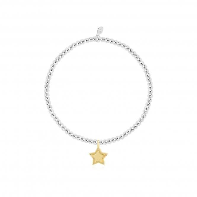 Childrens A Little One In A Million Silver And Gold 15.5cm Stretch Bracelet C500